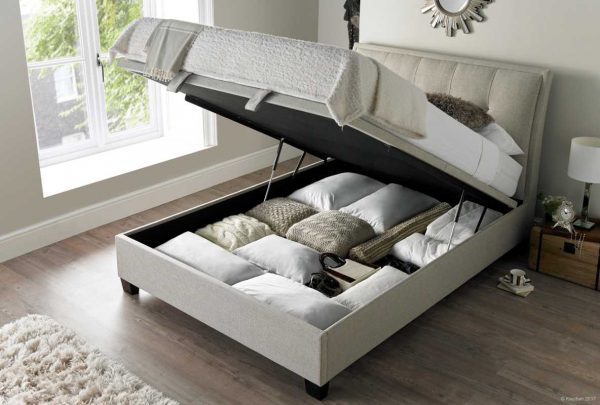 Accent Ottoman Bed, Oatmeal