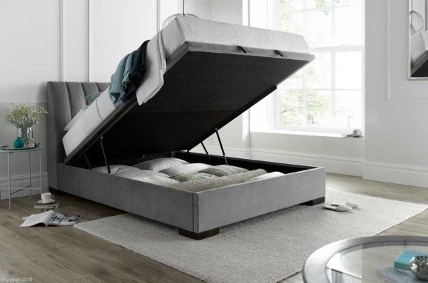 Lanchester Ottoman Bed In Grey Open