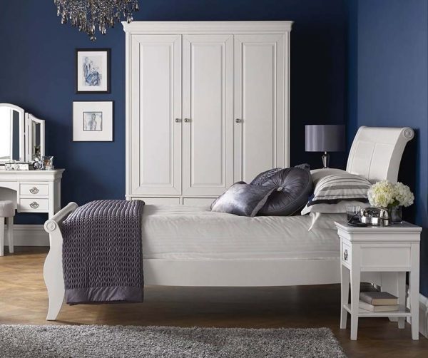 Chantilly White Panel Bedstead