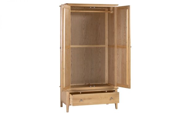 cotswold-2-door-1-drawer-wardrobe-open