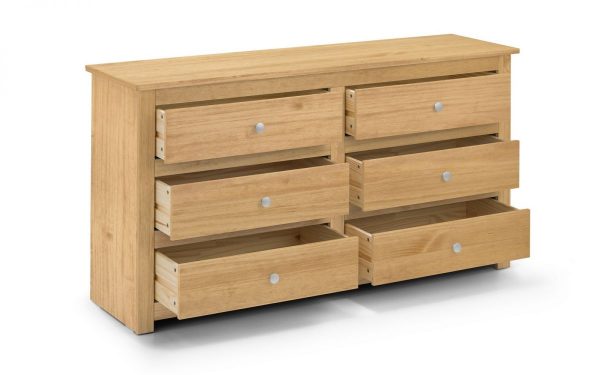 radley-pine-6-drawer-chest-open