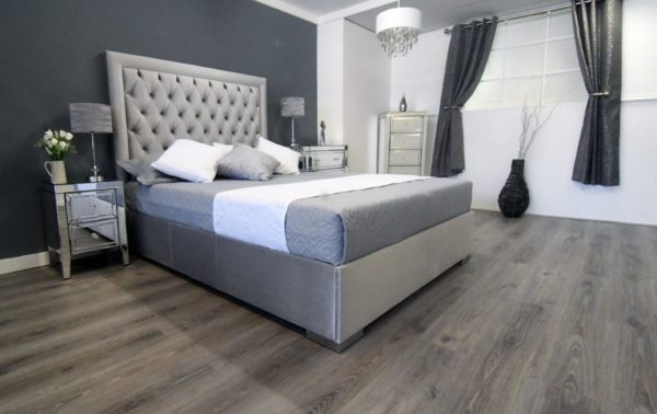 Adjustable Bed - Henley In Grey Fabric