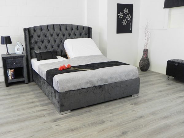 Adjustable Bed - Elizabeth In Black Fabric