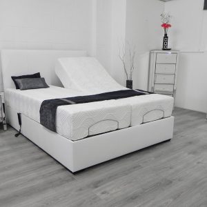Adjustable bed in white - Kensington