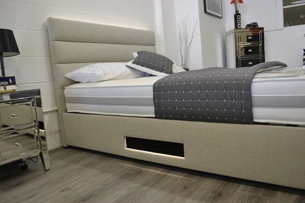 TV ottoman bed