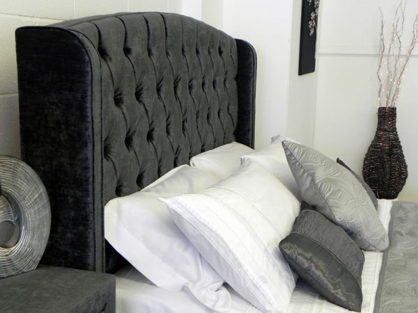 elizabeth ottoman tv bed in black