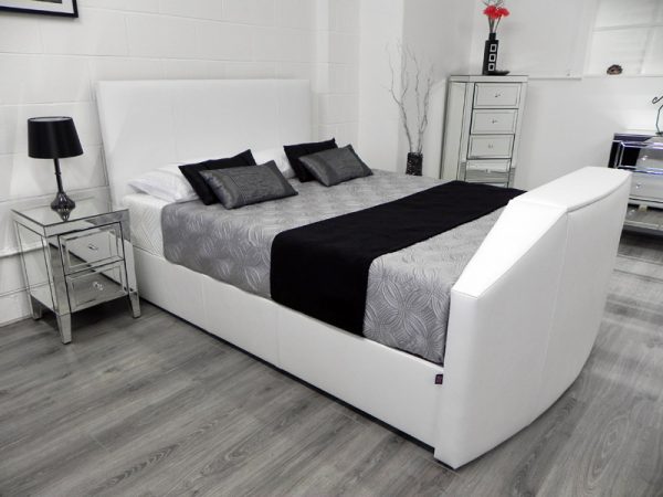 enfield king size ottoman tv bed