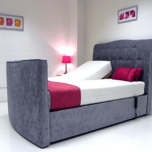 Evelyn adjustable tv bed with mattress