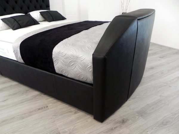 Dakota adjustable tv bed in black